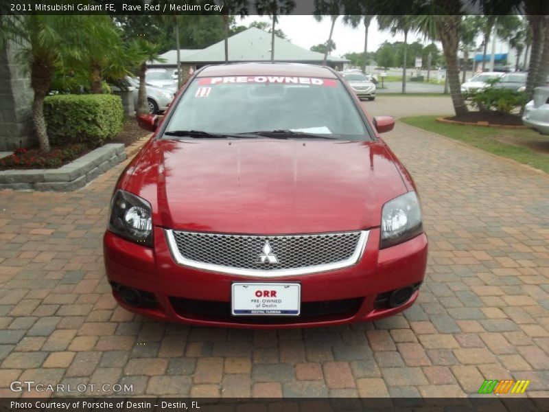 Rave Red / Medium Gray 2011 Mitsubishi Galant FE