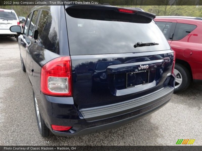 True Blue Pearl / Dark Slate Gray 2012 Jeep Compass Latitude