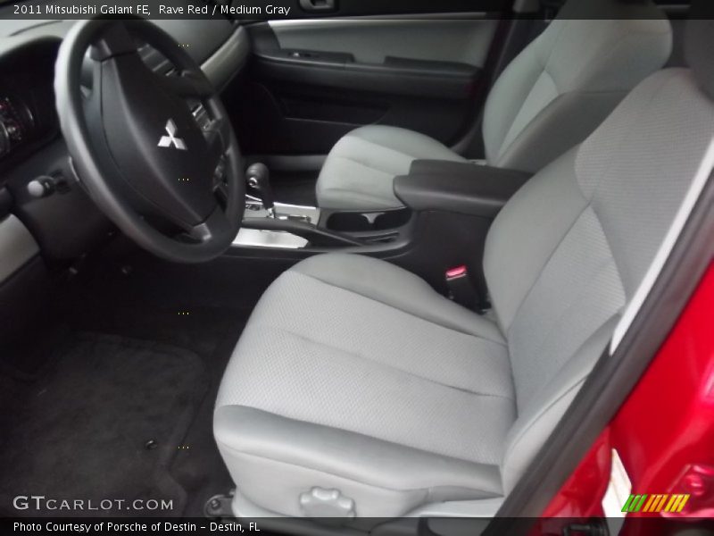 Rave Red / Medium Gray 2011 Mitsubishi Galant FE