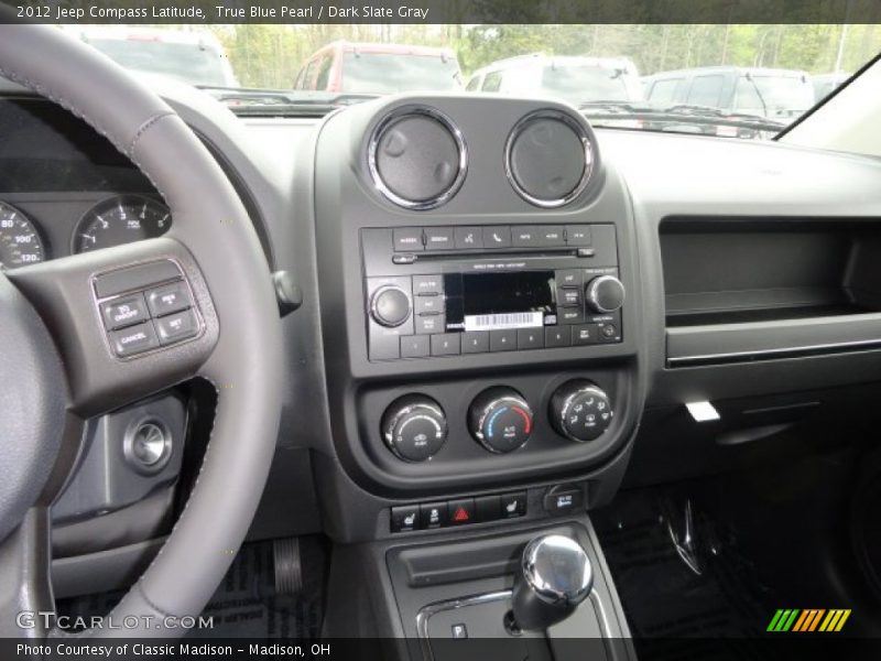 True Blue Pearl / Dark Slate Gray 2012 Jeep Compass Latitude