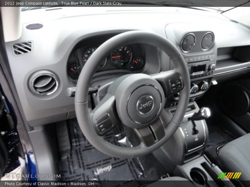 True Blue Pearl / Dark Slate Gray 2012 Jeep Compass Latitude