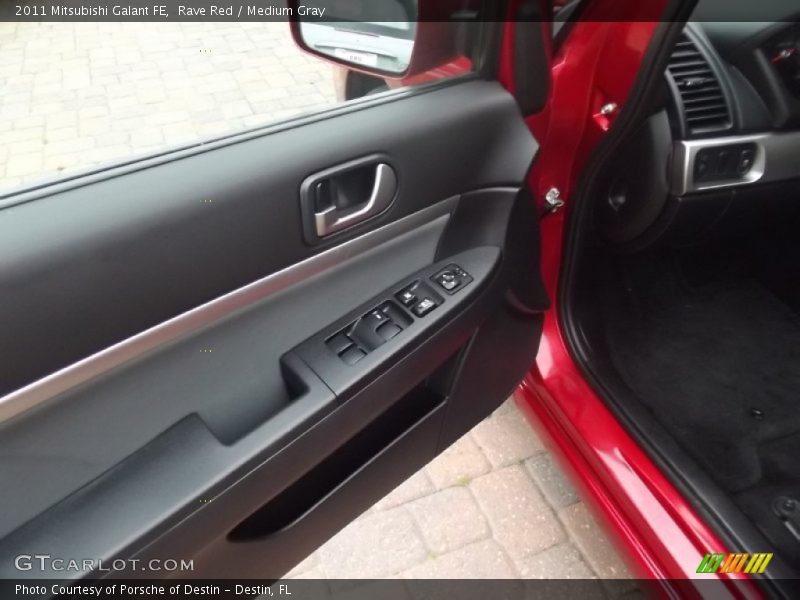 Rave Red / Medium Gray 2011 Mitsubishi Galant FE