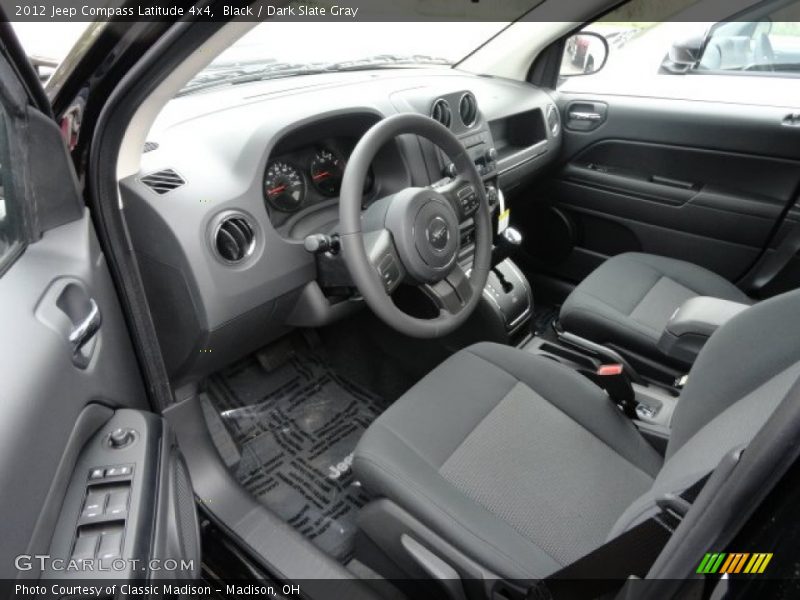 Black / Dark Slate Gray 2012 Jeep Compass Latitude 4x4