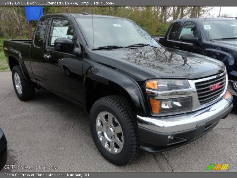 Onyx Black / Ebony 2012 GMC Canyon SLE Extended Cab 4x4
