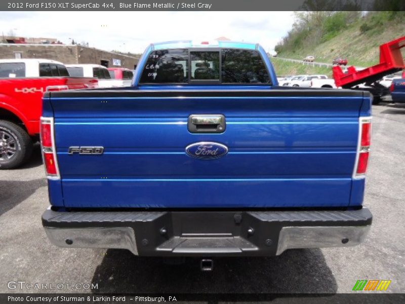 Blue Flame Metallic / Steel Gray 2012 Ford F150 XLT SuperCab 4x4