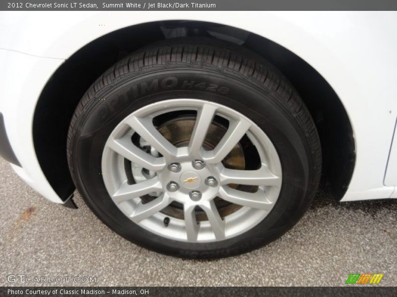 Summit White / Jet Black/Dark Titanium 2012 Chevrolet Sonic LT Sedan