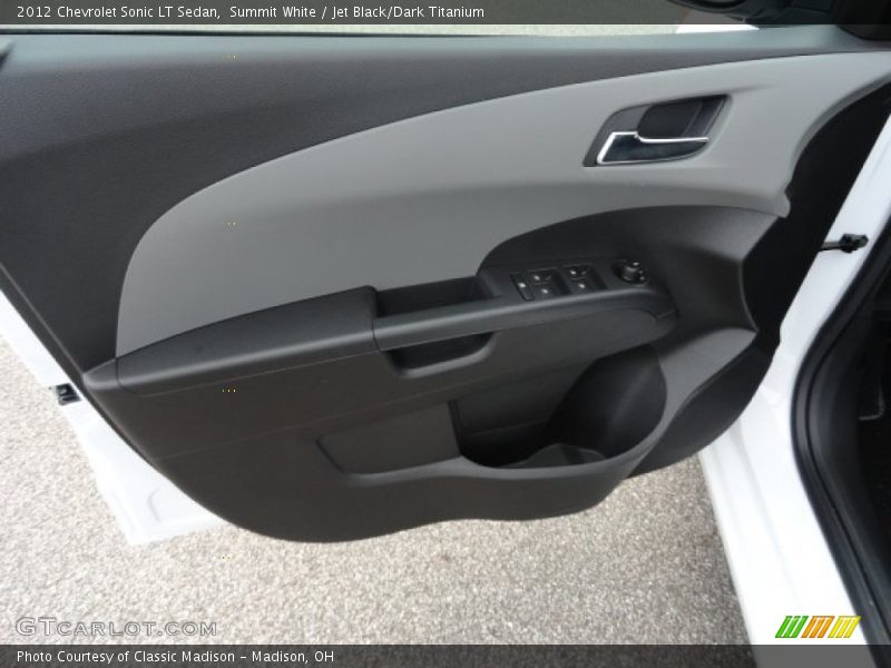 Summit White / Jet Black/Dark Titanium 2012 Chevrolet Sonic LT Sedan