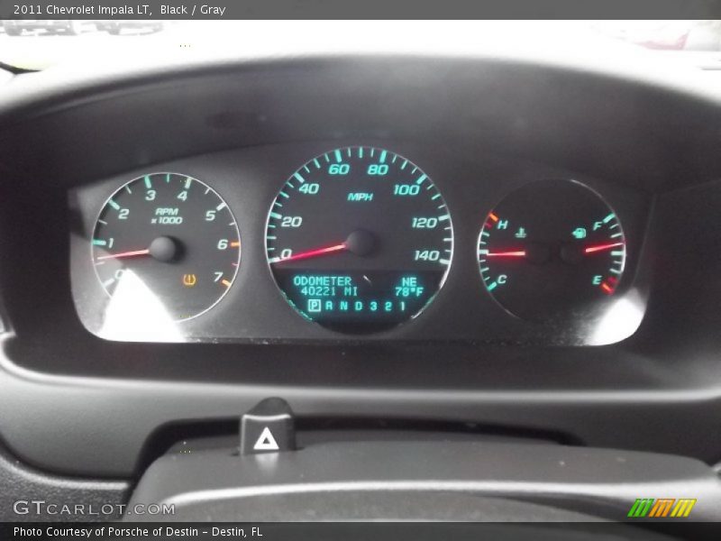 Black / Gray 2011 Chevrolet Impala LT