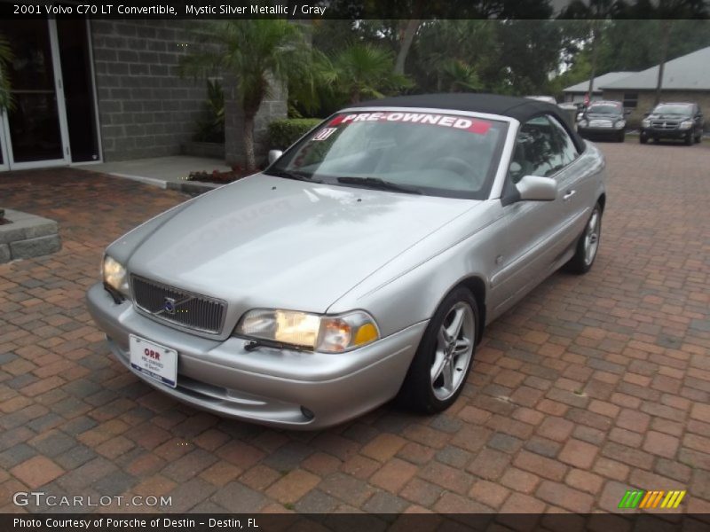 Mystic Silver Metallic / Gray 2001 Volvo C70 LT Convertible