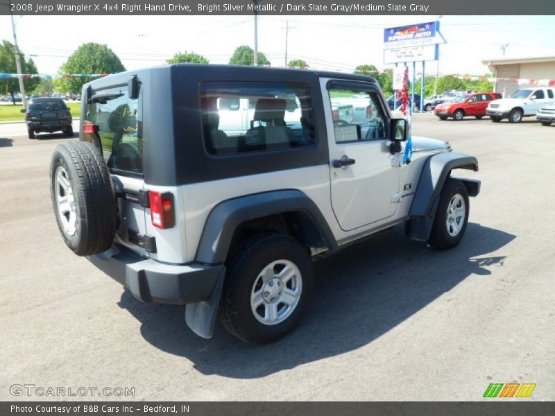 Bright Silver Metallic / Dark Slate Gray/Medium Slate Gray 2008 Jeep Wrangler X 4x4 Right Hand Drive