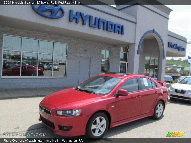 Rally Red Pearl / Black 2009 Mitsubishi Lancer ES Sport
