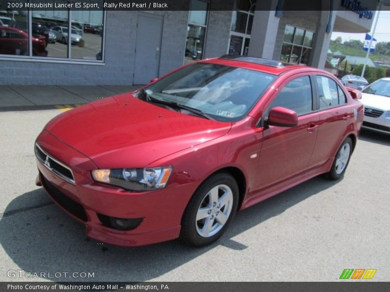 Rally Red Pearl / Black 2009 Mitsubishi Lancer ES Sport