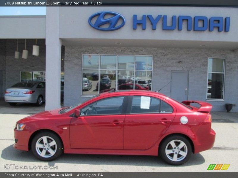 Rally Red Pearl / Black 2009 Mitsubishi Lancer ES Sport