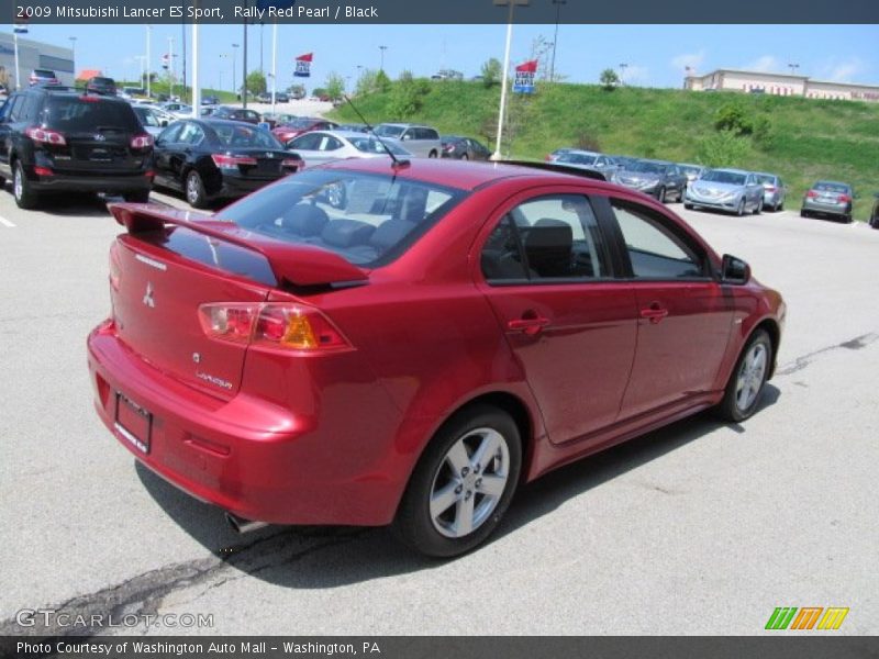 Rally Red Pearl / Black 2009 Mitsubishi Lancer ES Sport
