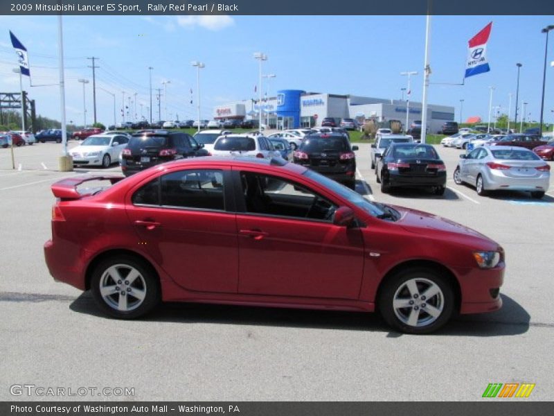 Rally Red Pearl / Black 2009 Mitsubishi Lancer ES Sport