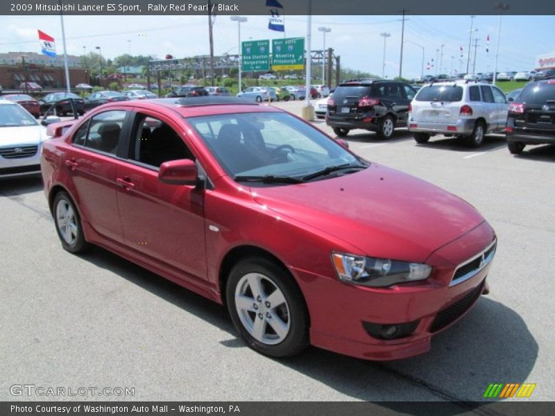 Rally Red Pearl / Black 2009 Mitsubishi Lancer ES Sport
