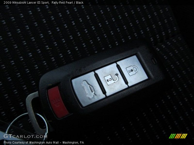 Rally Red Pearl / Black 2009 Mitsubishi Lancer ES Sport