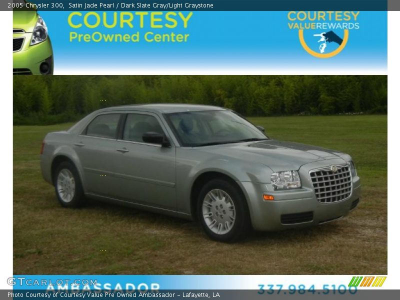 Satin Jade Pearl / Dark Slate Gray/Light Graystone 2005 Chrysler 300