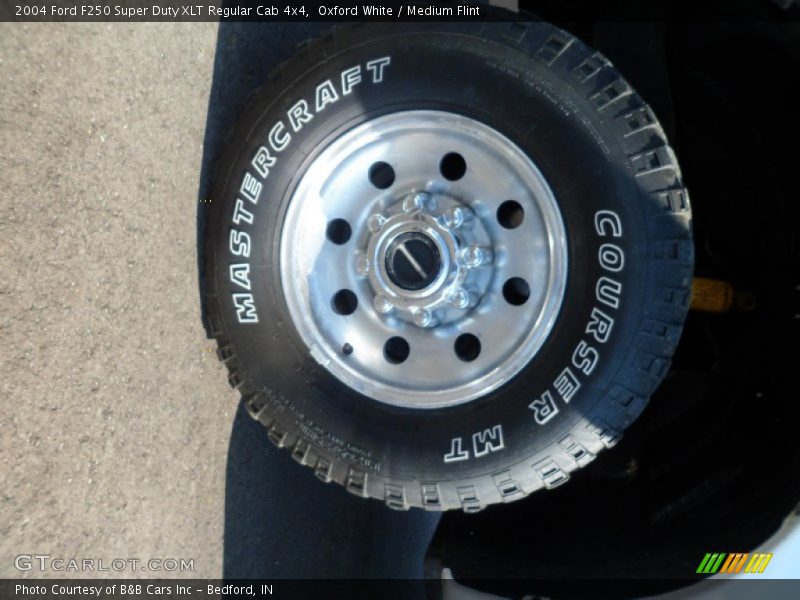 Oxford White / Medium Flint 2004 Ford F250 Super Duty XLT Regular Cab 4x4