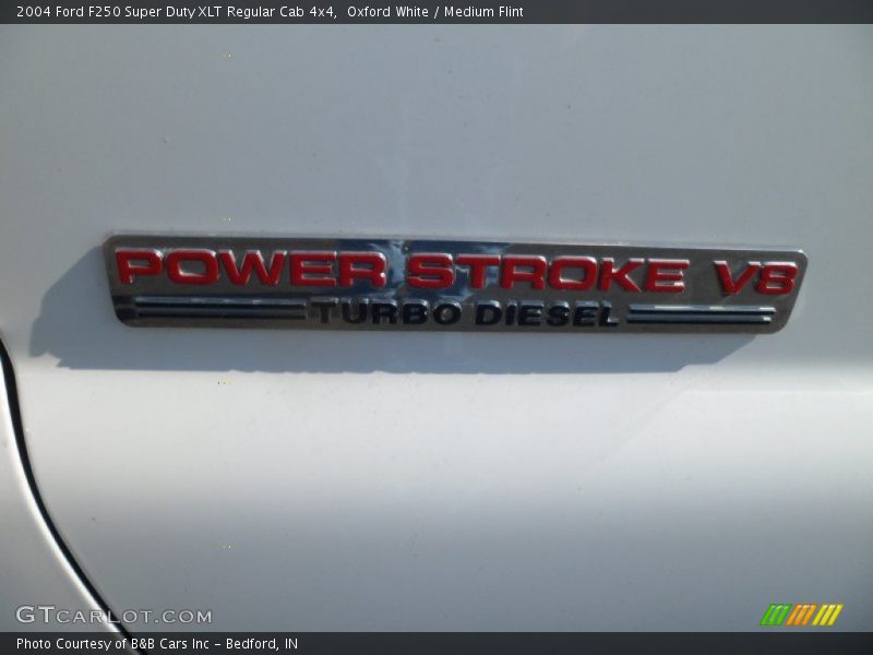 Oxford White / Medium Flint 2004 Ford F250 Super Duty XLT Regular Cab 4x4