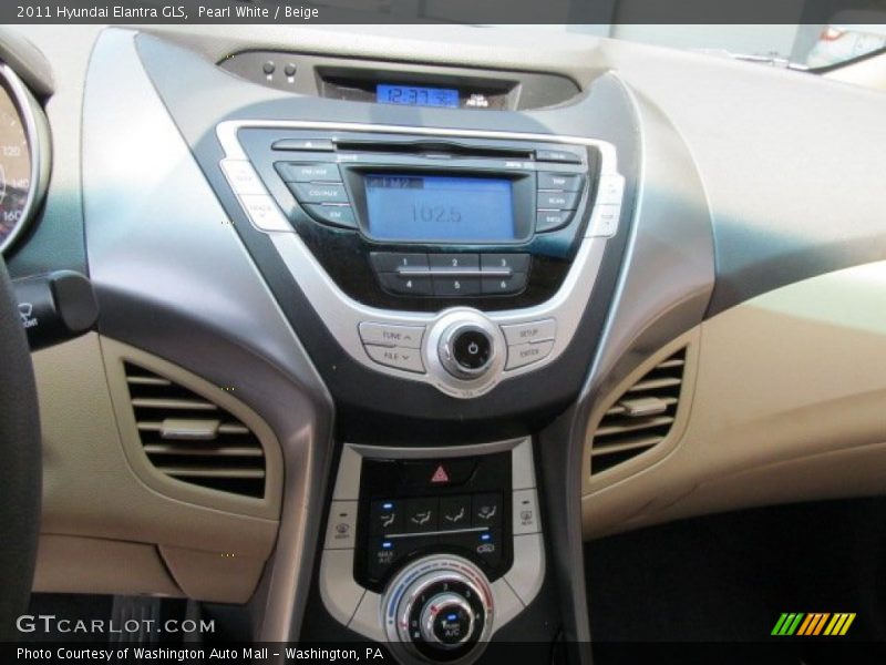 Pearl White / Beige 2011 Hyundai Elantra GLS