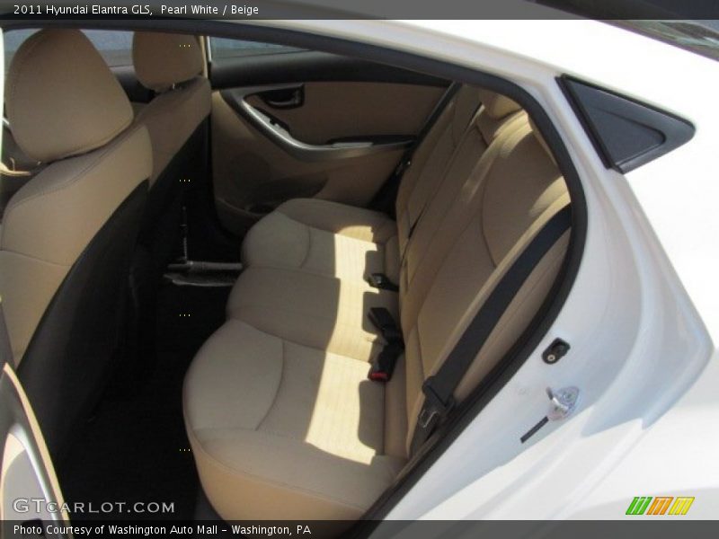 Pearl White / Beige 2011 Hyundai Elantra GLS