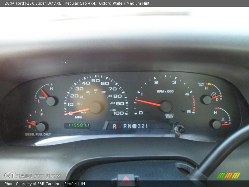  2004 F250 Super Duty XLT Regular Cab 4x4 XLT Regular Cab 4x4 Gauges