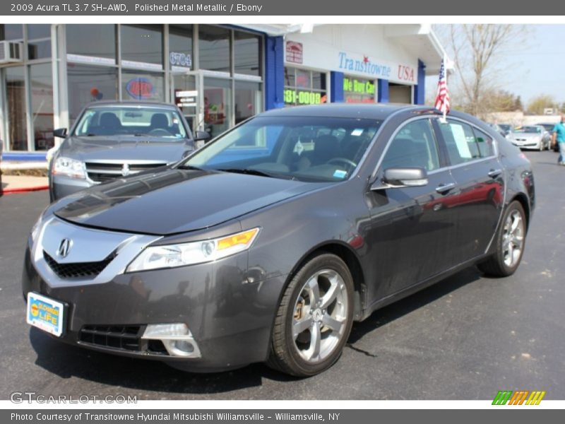Polished Metal Metallic / Ebony 2009 Acura TL 3.7 SH-AWD