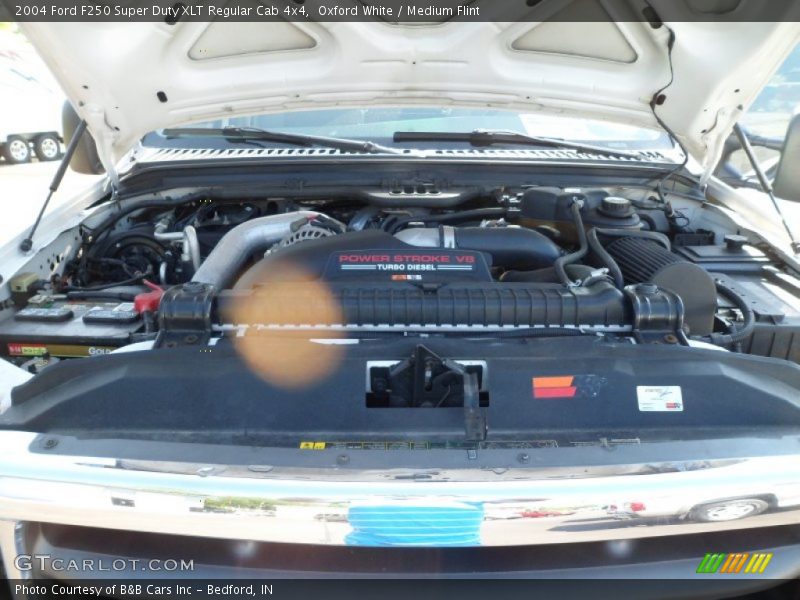 Oxford White / Medium Flint 2004 Ford F250 Super Duty XLT Regular Cab 4x4