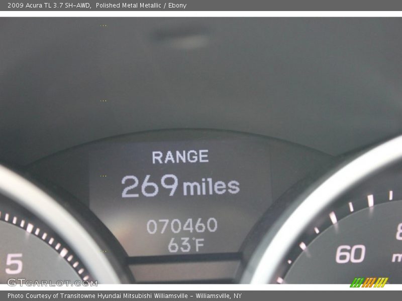 Polished Metal Metallic / Ebony 2009 Acura TL 3.7 SH-AWD