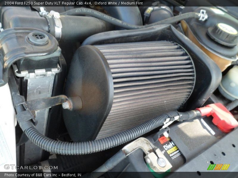 Oxford White / Medium Flint 2004 Ford F250 Super Duty XLT Regular Cab 4x4