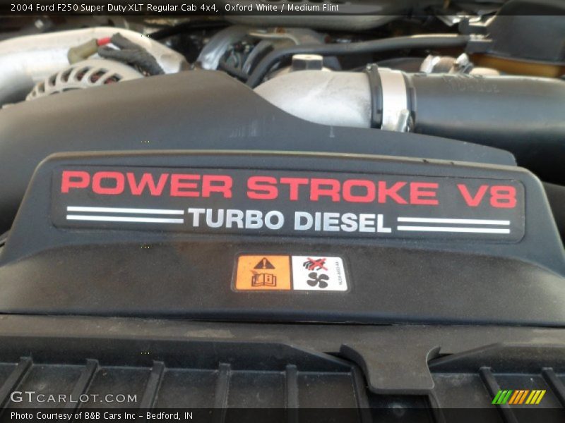 Oxford White / Medium Flint 2004 Ford F250 Super Duty XLT Regular Cab 4x4