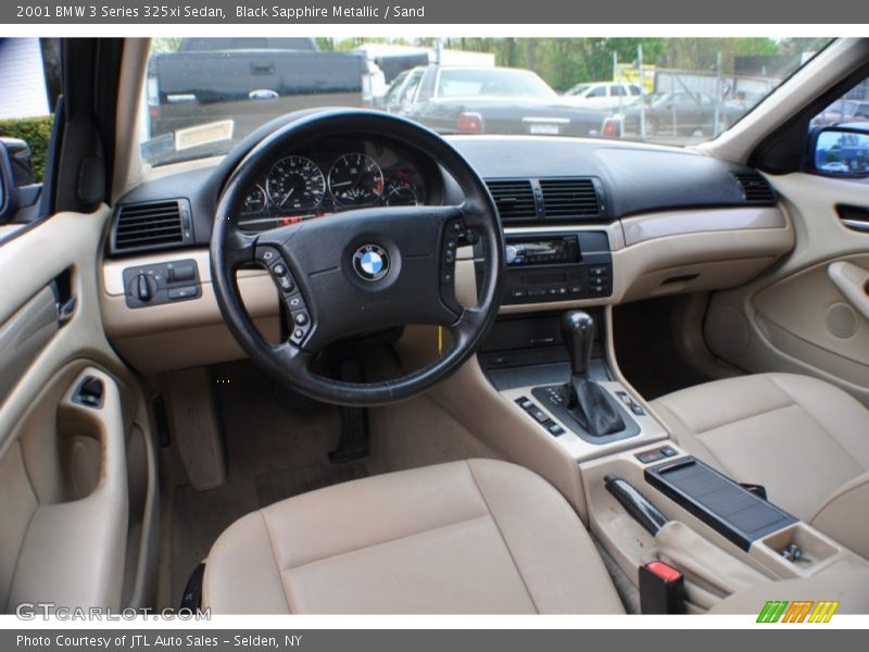 Black Sapphire Metallic / Sand 2001 BMW 3 Series 325xi Sedan