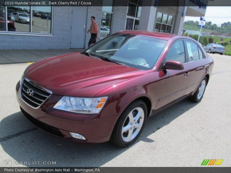 Dark Cherry Red / Cocoa 2010 Hyundai Sonata SE