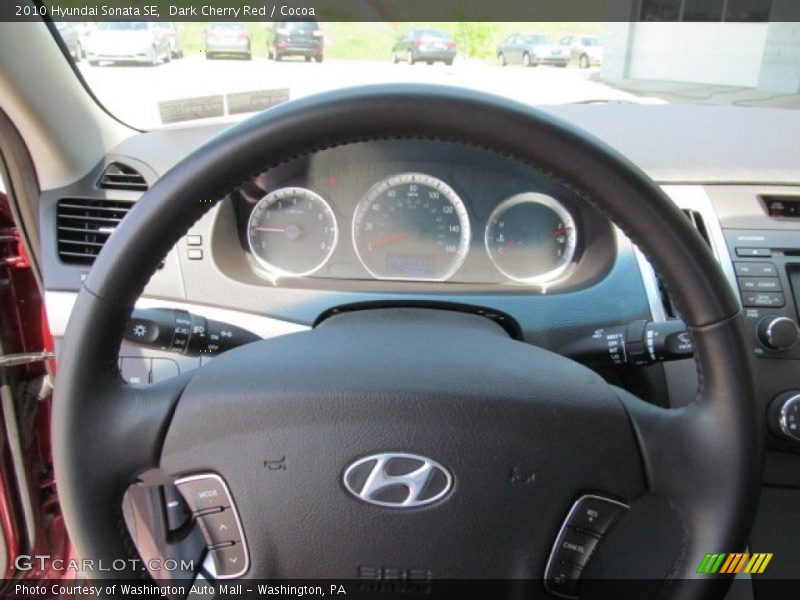 Dark Cherry Red / Cocoa 2010 Hyundai Sonata SE