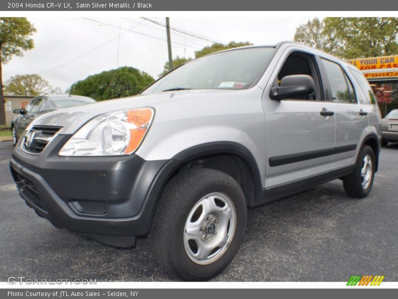 Satin Silver Metallic / Black 2004 Honda CR-V LX