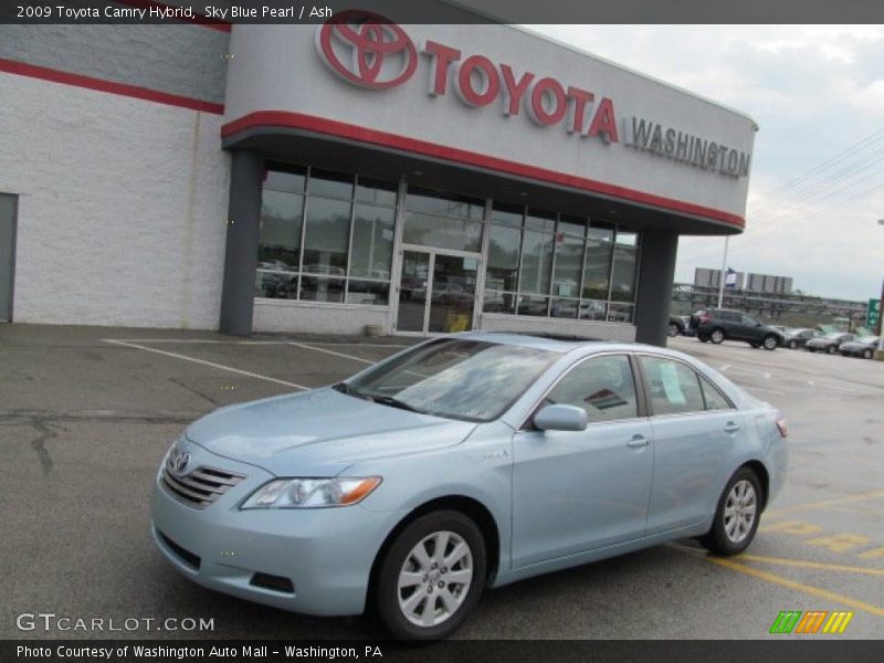 Sky Blue Pearl / Ash 2009 Toyota Camry Hybrid