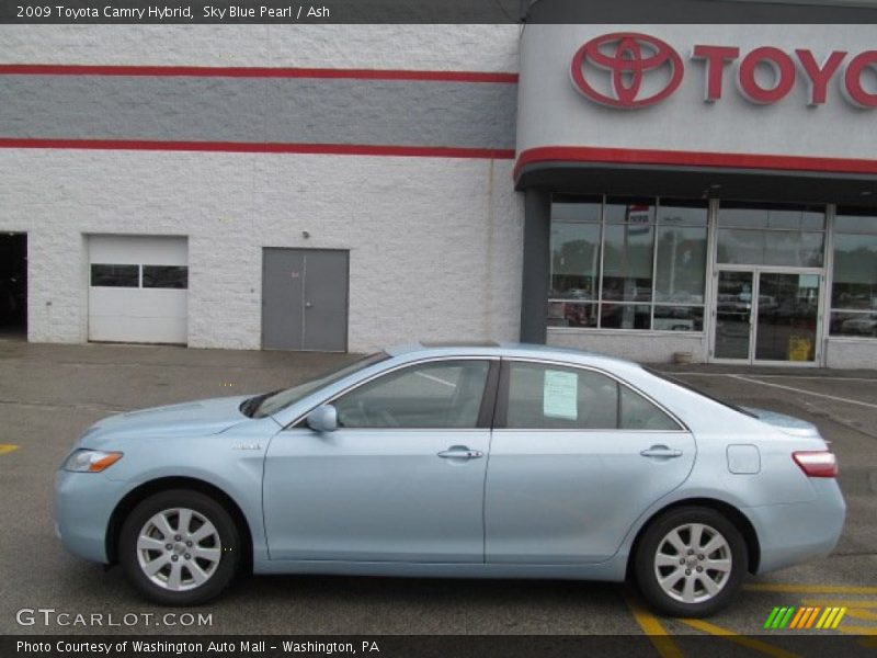Sky Blue Pearl / Ash 2009 Toyota Camry Hybrid