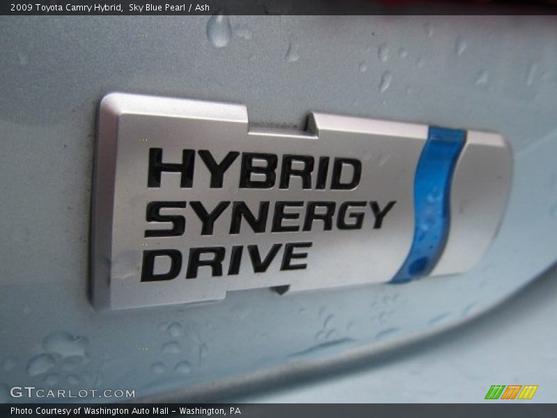 Sky Blue Pearl / Ash 2009 Toyota Camry Hybrid