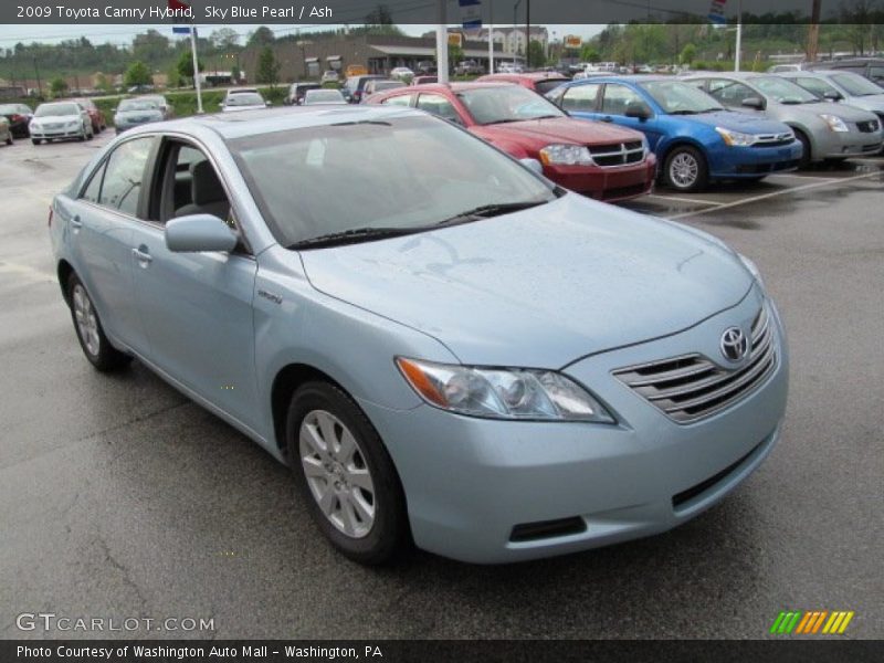 Sky Blue Pearl / Ash 2009 Toyota Camry Hybrid