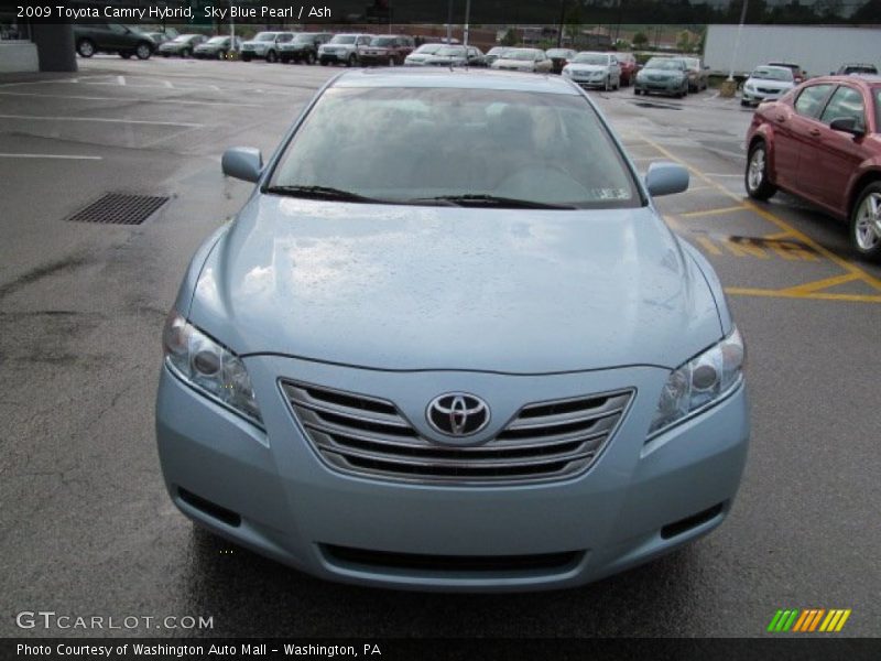 Sky Blue Pearl / Ash 2009 Toyota Camry Hybrid