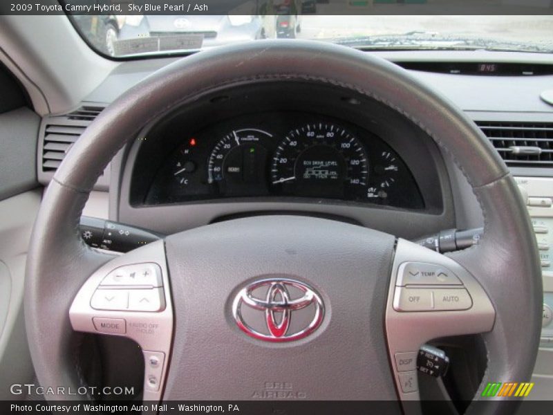 Sky Blue Pearl / Ash 2009 Toyota Camry Hybrid