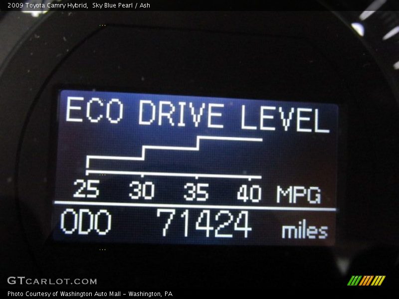 Sky Blue Pearl / Ash 2009 Toyota Camry Hybrid