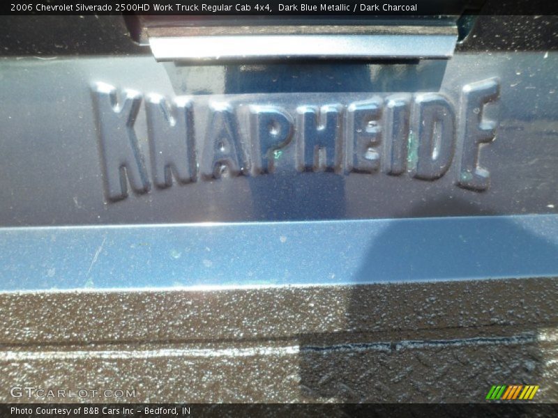 Dark Blue Metallic / Dark Charcoal 2006 Chevrolet Silverado 2500HD Work Truck Regular Cab 4x4
