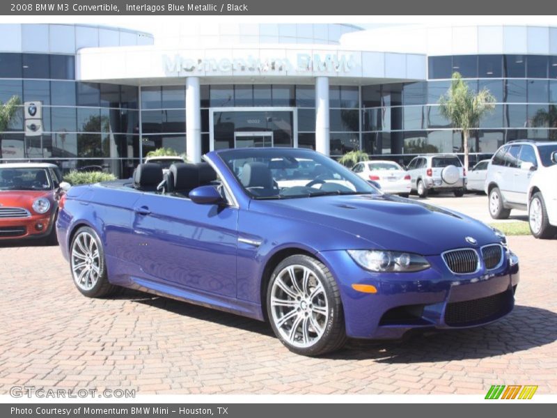 Interlagos Blue Metallic / Black 2008 BMW M3 Convertible
