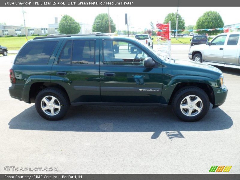 Dark Green Metallic / Medium Pewter 2004 Chevrolet TrailBlazer LS 4x4