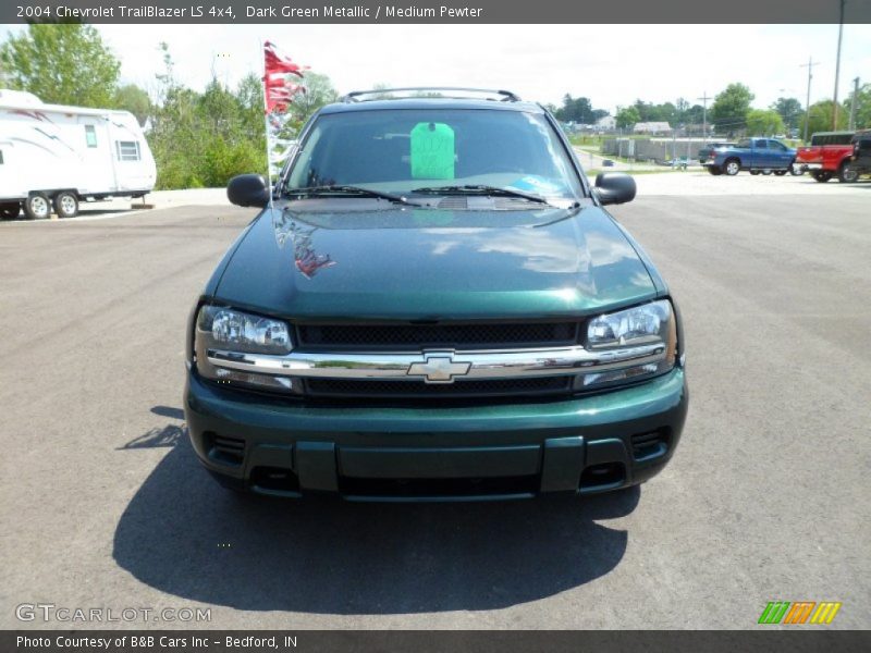 Dark Green Metallic / Medium Pewter 2004 Chevrolet TrailBlazer LS 4x4