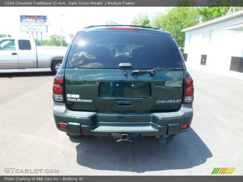 Dark Green Metallic / Medium Pewter 2004 Chevrolet TrailBlazer LS 4x4