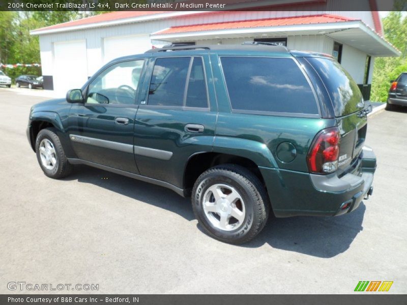 Dark Green Metallic / Medium Pewter 2004 Chevrolet TrailBlazer LS 4x4