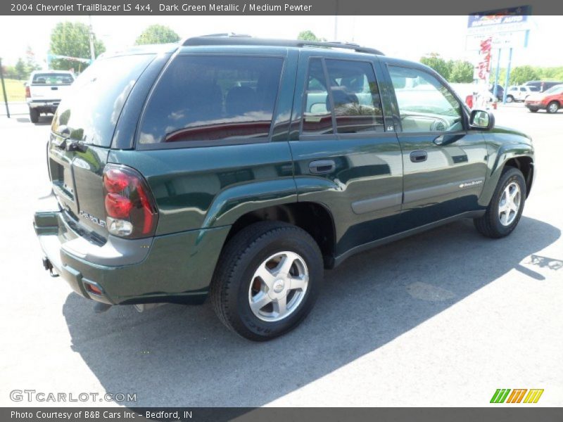Dark Green Metallic / Medium Pewter 2004 Chevrolet TrailBlazer LS 4x4